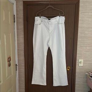 J. Crew White Bootcut Pants